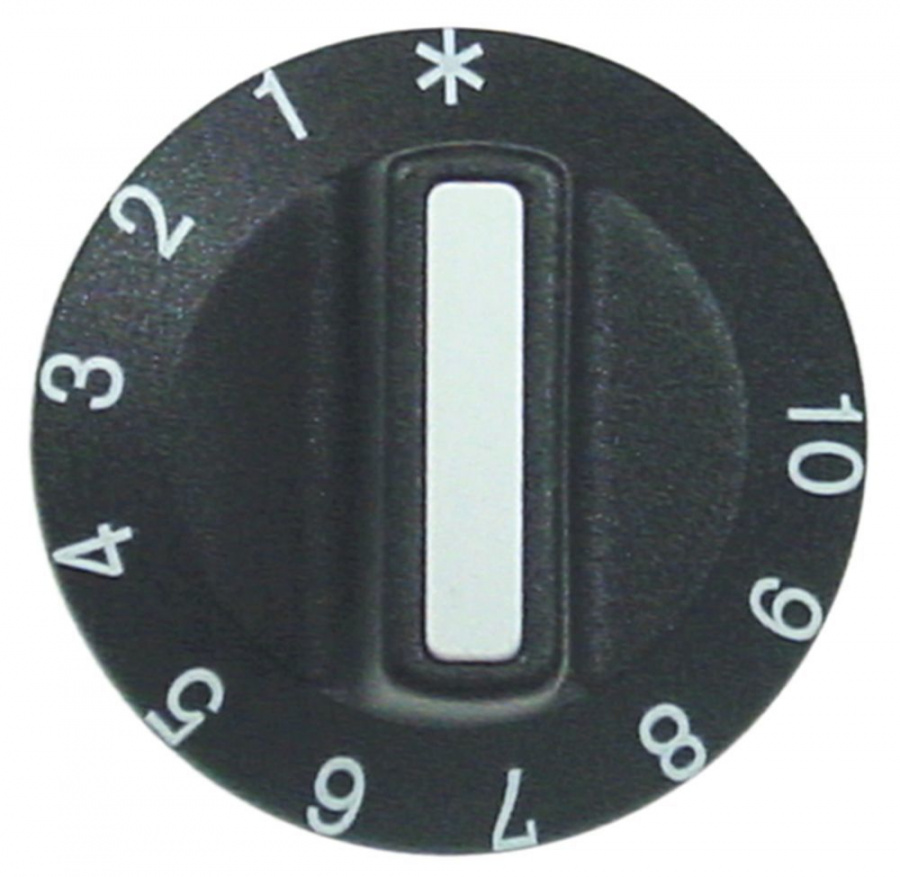 IMIT Knebel für Thermostat ø 42mm Symbol 40-210°C für Achse ø 6x4,6mm 