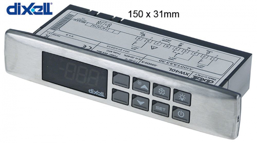DIXELL XW40L-5N0C1 Elektronikregler Anzeige 3½-stellig Einbaumaß 150x30mm DI 3 