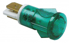 Signallampe Ø 25 mm 230 V in gelb Anschluss Flachstecker 6,3mm 