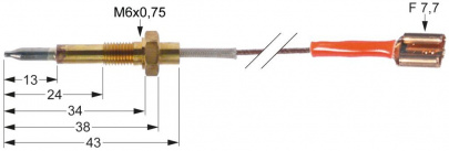 Thermoelement mit 1 Leiter L 450mm 1_102275