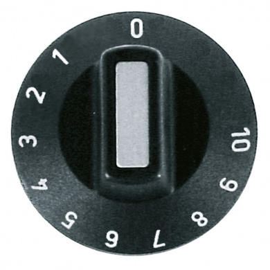 Knebel Thermostat 1-10 ø 50mm Achse ø 6x4,6mm 1_111861