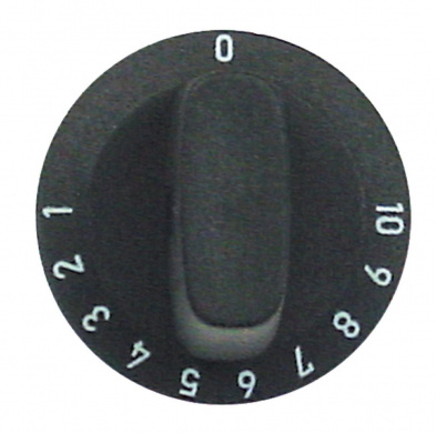 Knebel Thermostat 1-10 ø 28mm Achse ø 6x4,6mm 1_111875