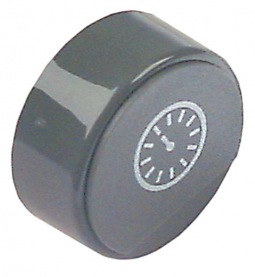 Drucktaste ø 23mm grau Uhr ohne Linse 1_346256