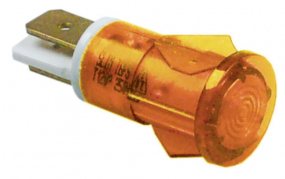 Signallampe gelb 230V Anschluss Flachstecker 6,3mm 1_357070