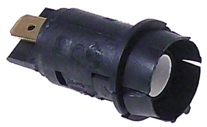 Signallampe 230V blau Anschluss Flachstecker 6,3mm ø 11mm, Teilnummer  359350